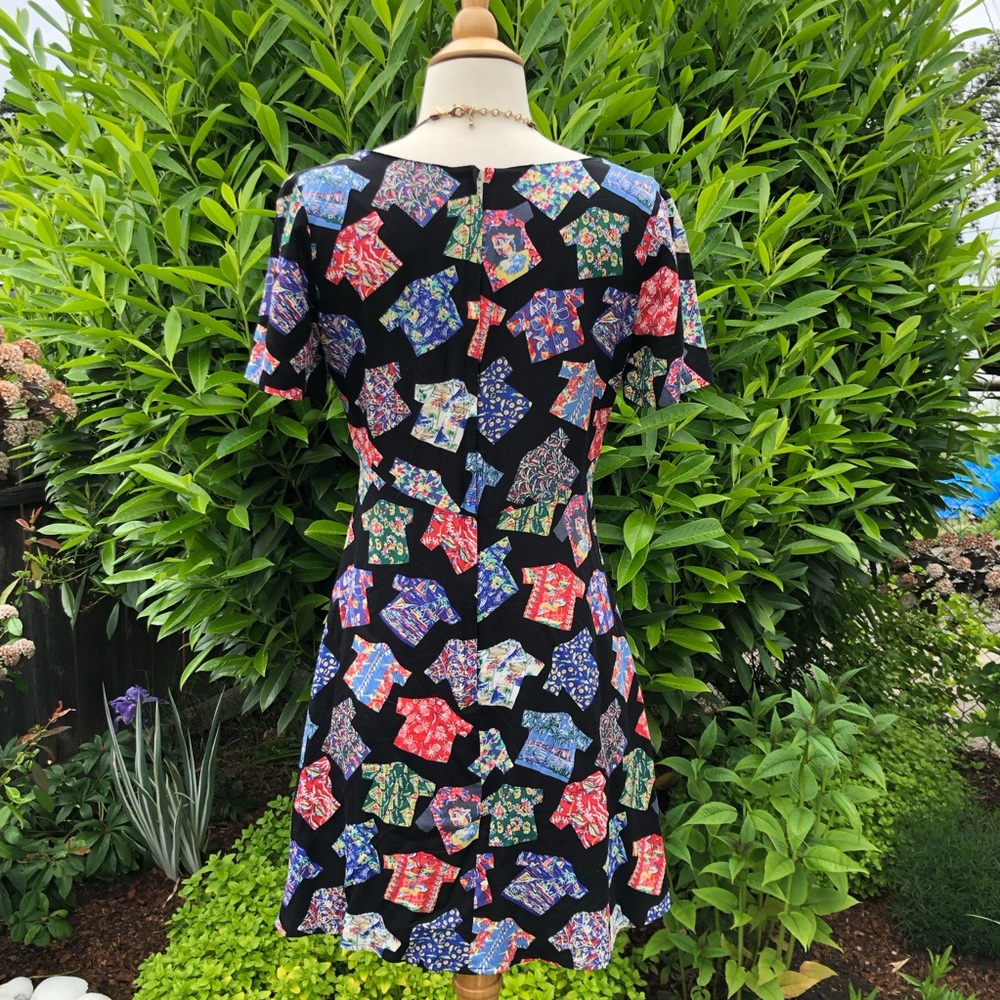 Vintage Reyn Spooner Hawaiian shirt print sun dress - Picture 6 of 7